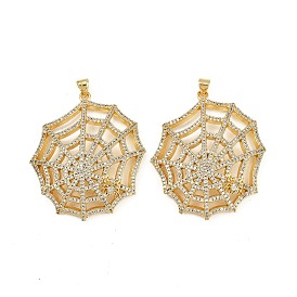 Латунные микро проложить кубического циркония подвески, прелести паутины, без кадмия и без свинца, стойки покрытие, долговечный