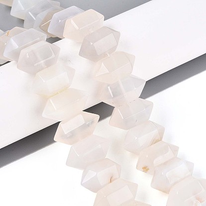Натуральный белый агат бисер нитей, пуля, граненые