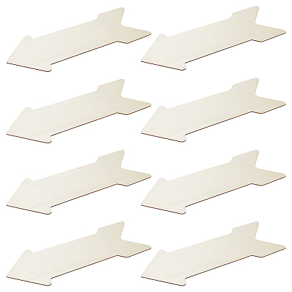 Незаконченная деревянная заготовка в форме стрелы