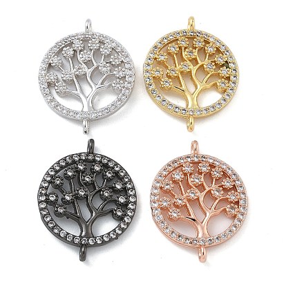 Стойка покрытие латунь прозрачный кубический цирконий плоский круглый с деревянное соединение подвески, долговечный, без кадмия и без свинца