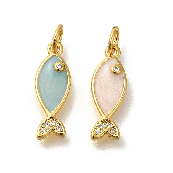 Латуни циркония кубической подвески, без кадмия, без никеля и без свинца, рыбы прелести, с целью перехода в кольце