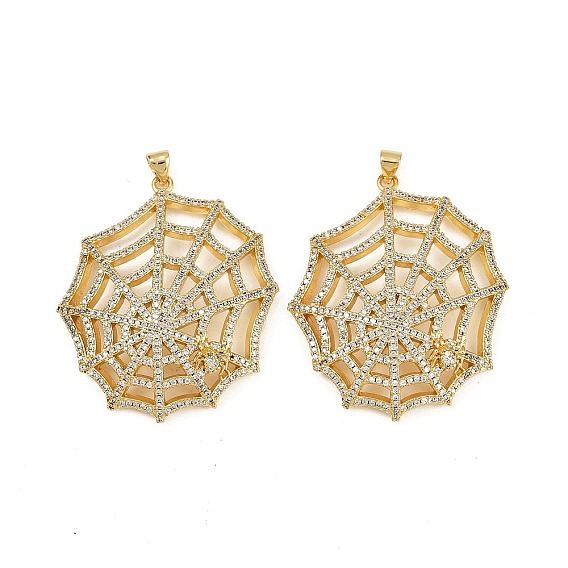 Латунные микро проложить кубического циркония подвески, прелести паутины, без кадмия и без свинца, стойки покрытие, долговечный