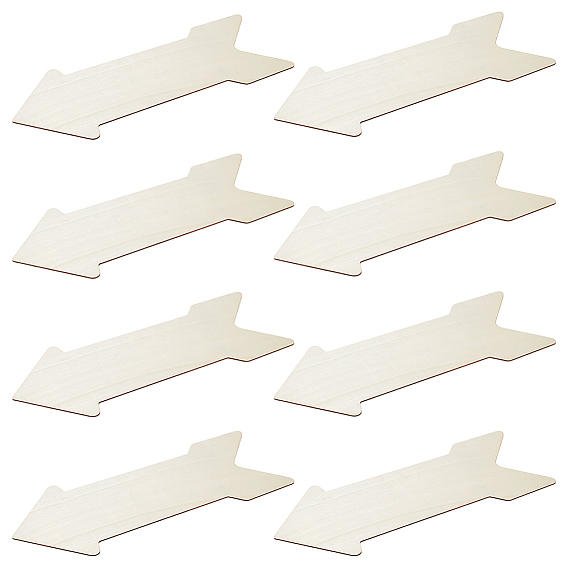 Незаконченная деревянная заготовка в форме стрелы