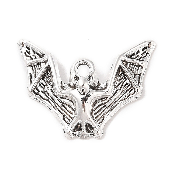 Тибетский стиль сплава летучая мышь подвески, без кадмия и без свинца, 17x23.5x3 мм, отверстие : 2 мм, Около 357 шт / 500 г