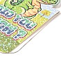 20 Sheets Cartoon Paper Bookmark, Folding Bookmarks for Booklover, Rectangle with Animal Pattern