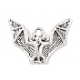 Тибетский стиль сплава летучая мышь подвески, без кадмия и без свинца, 17x23.5x3 мм, отверстие : 2 мм, Около 357 шт / 500 г