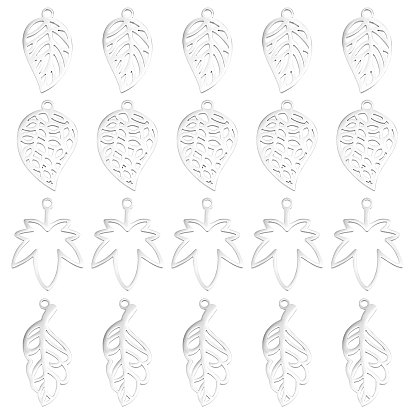 24 шт 4 стиль 304 подвески из нержавеющей стали, лазерная резка, лист