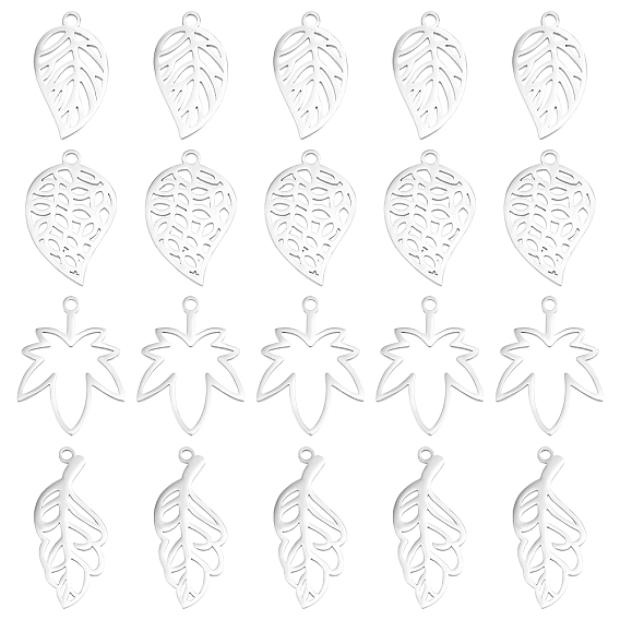 24 шт 4 стиль 304 подвески из нержавеющей стали, лазерная резка, лист