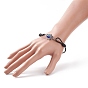 Alloy Hamsa Hand with Evil Eye Link Bracelet, Adjustable Bracelet for Women