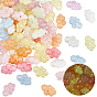 80pcs perles acryliques lumineuses, brillent dans les perles sombres, nuage, avec de la poudre de paillettes