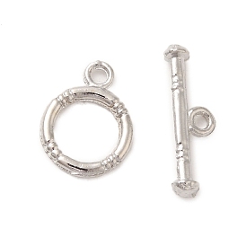 Alloy Toggle Clasps, Ring