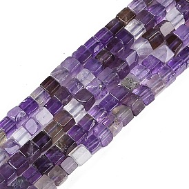 Природный аметист нитей бисера, кубические