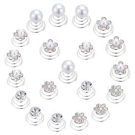 50 Pcs 5 Styles Spiral Hair Pin Coil Hair Accessories