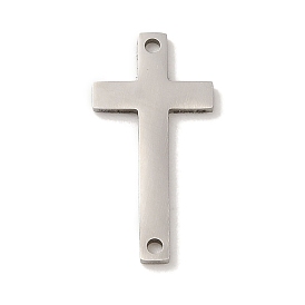 201 Stainless Steel Links, Religion Cross Connector Charms