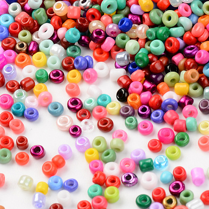Glass Seed Beads, Baking Paint, Round Hole, Round
