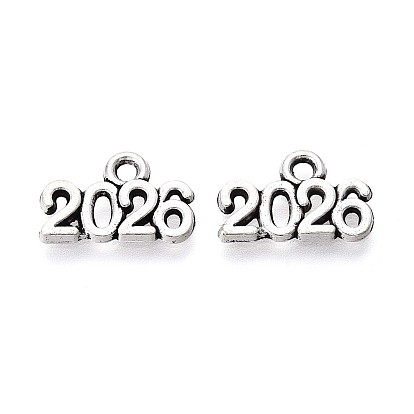 Breloque en alliage de style tibétain, sans plomb et sans cadmium, mot 2026