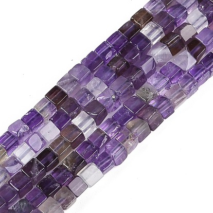 Природный аметист нитей бисера, кубические