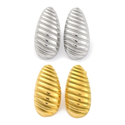 Каплевидное ионное покрытие (ip) 304 серьги из нержавеющей стали для женщин