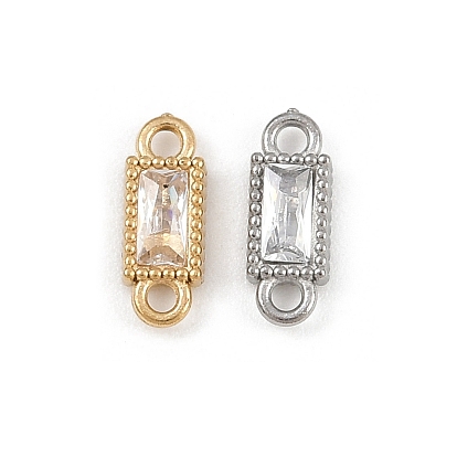 304 подвески-соединители из нержавеющей стали с прозрачным кубическим цирконием