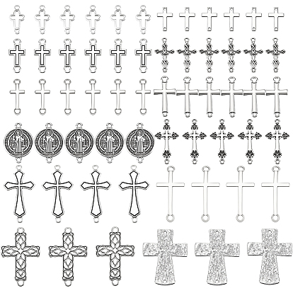 72 шт. 12 стили из сплава в тибетском стиле, без свинца и без кадмия, перекрестные ссылки