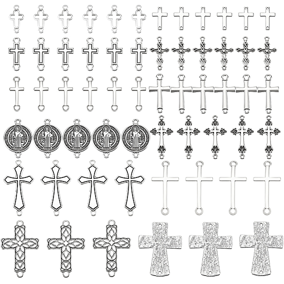 72 шт. 12 стили из сплава в тибетском стиле, без свинца и без кадмия, перекрестные ссылки