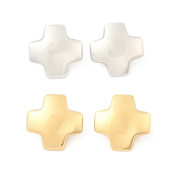 304 из нержавеющей стали серьги, крестик