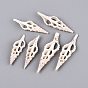 Natural Spindle Shell Pendants, Shell Slice Charms