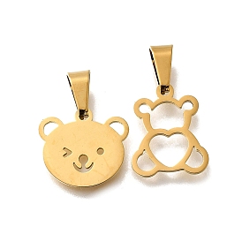 304 подвески из нержавеющей стали, лазерная резка, ионное покрытие (ip), медведь