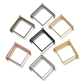 Подвесные подвески из сплава, для diy уф смолы, эпоксидная смола, без кадмия, без никеля и без свинца, ромб