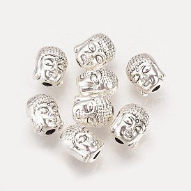 Tibetan Style Alloy Beads, Buddha, Cadmium Free & Lead Free,