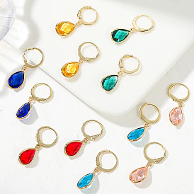 Crystal Gemstone Earrings Set - 6 Pieces of Elegant and Minimalist Ear Drops for Women