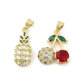 Латунные микро проложить кубического циркония подвески, без кадмия и без свинца, реальный 18 k позолоченный