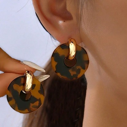 Акриловые пуссеты, диск, золотые