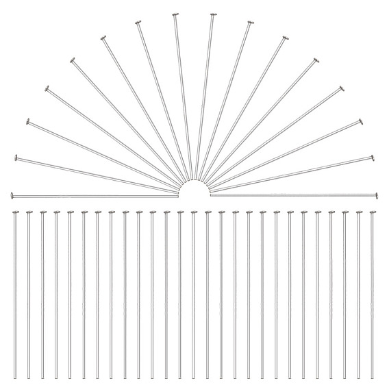 300шт. 304 штифты с шаровой головкой из нержавеющей стали