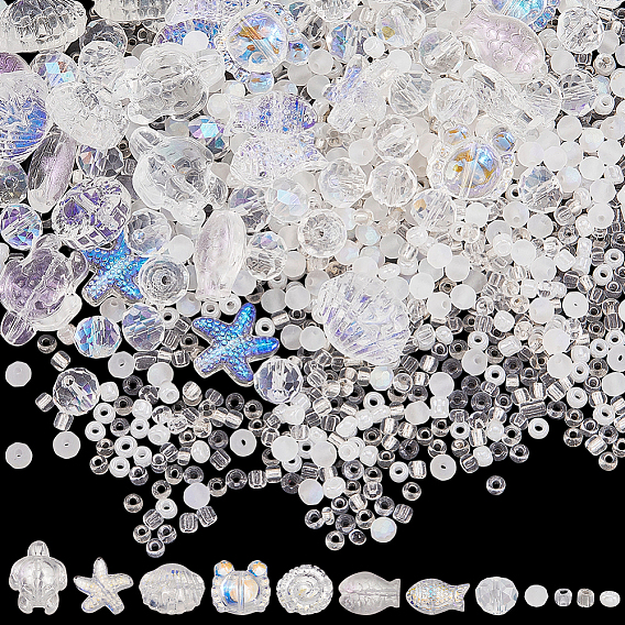 Самодельные наборы для поиска, включая стеклянные бусины и стеклянный бисер