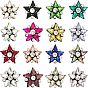 16шт 16 цвета звездные тканевые патчи, со стеклянными стразами, пришить аппликации, аксессуары для костюма, для одежды, сумка брюки, обуви