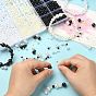 DIY Imitation Pearl Bracelet Making Kit, Including ABS Plastic Round Beads, Elastic Thread