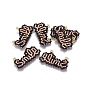MIYUKI & TOHO Handmade Japanese Seed Beads Pendants, Loom Pattern, Word Smile
