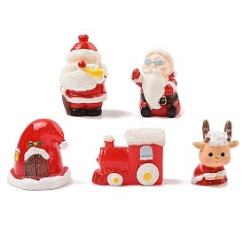 Christmas Resin Sculpture Display Decorations, for Home Office Desk