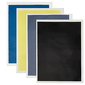 4 Stück 4 farbiges Gravurpapier für Lasergravierer und Schneidemaschinen, Rechteck