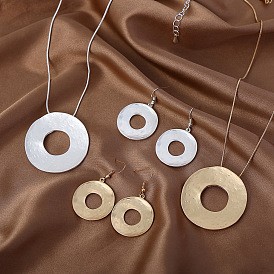 Комплекты из сплава серег и ожерелий с подвесками для женщин, кольцо