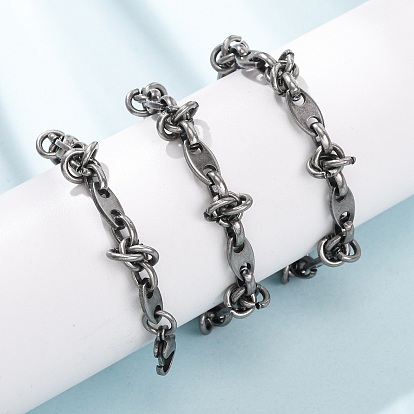 Винтажные 304 цепочки из нержавеющей стали с овальными звеньями