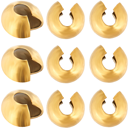 80шт. вакуумное покрытие pvd 304 крышки для обжимных бусин из нержавеющей стали