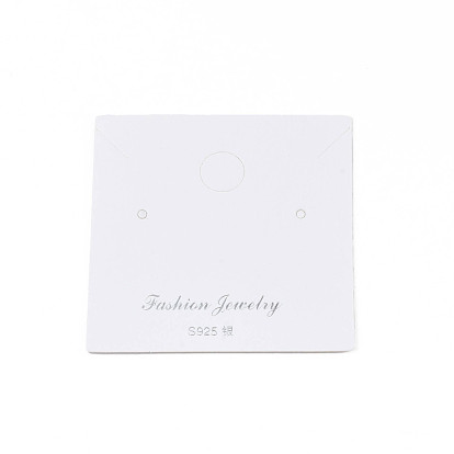 Fábrica de China Tarjetas de exhibición de la joyería de la del rectángulo, para pendiente, etiquetas colgantes de joyería 6x6x0.05 cm a granel en línea - PandaWhole.com