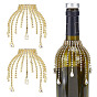 2Pcs Iron Rhinestone Glass Wine Glass Charms