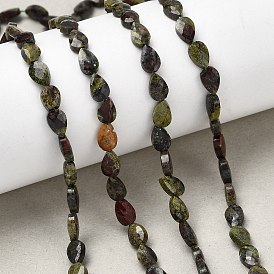 Бисер натуральный дракон крови пряди, слеза, граненые