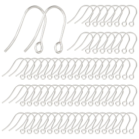 200 шт. 304 крючки для серег из нержавеющей стали, провод уха, с горизонтальной петлей