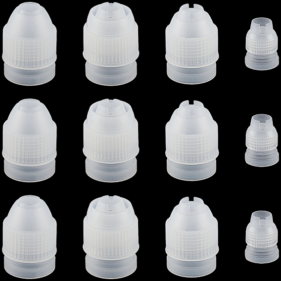 12 шт. 4 стили пластиковый кондитерский мешок для глазури конвертер насадок, инструмент для украшения торта