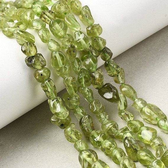 Природный перидот бисер нитей, самородки, упавший камень