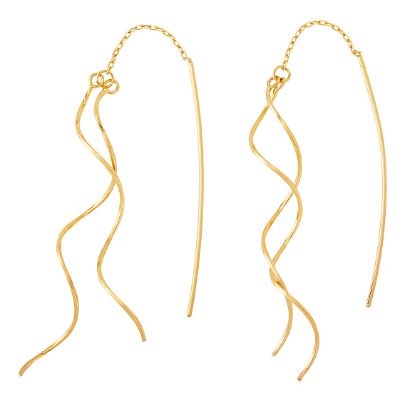 1 пара волнообразных сережек-гвоздиков 925 серьги-гвоздики из стерлингового серебра